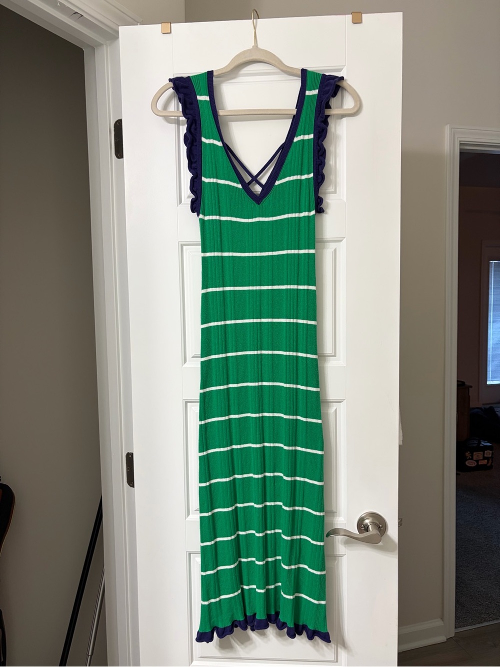Anthropology Striped Rosie Midi Dress - Picture 4 of 9
